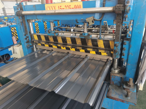 wanzhi corrugated steel sheets production