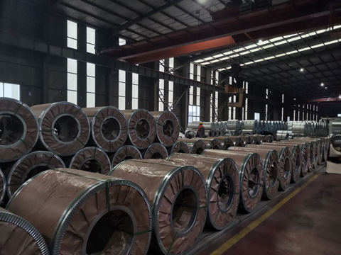 Hot rolled steel coil packaging
