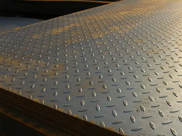 Hot-rolled embossed steel