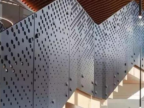 Perforated steel plate application