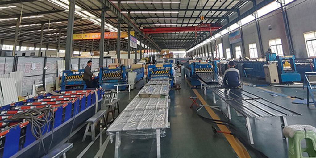 Wanzhi galvanized roof sheet production site