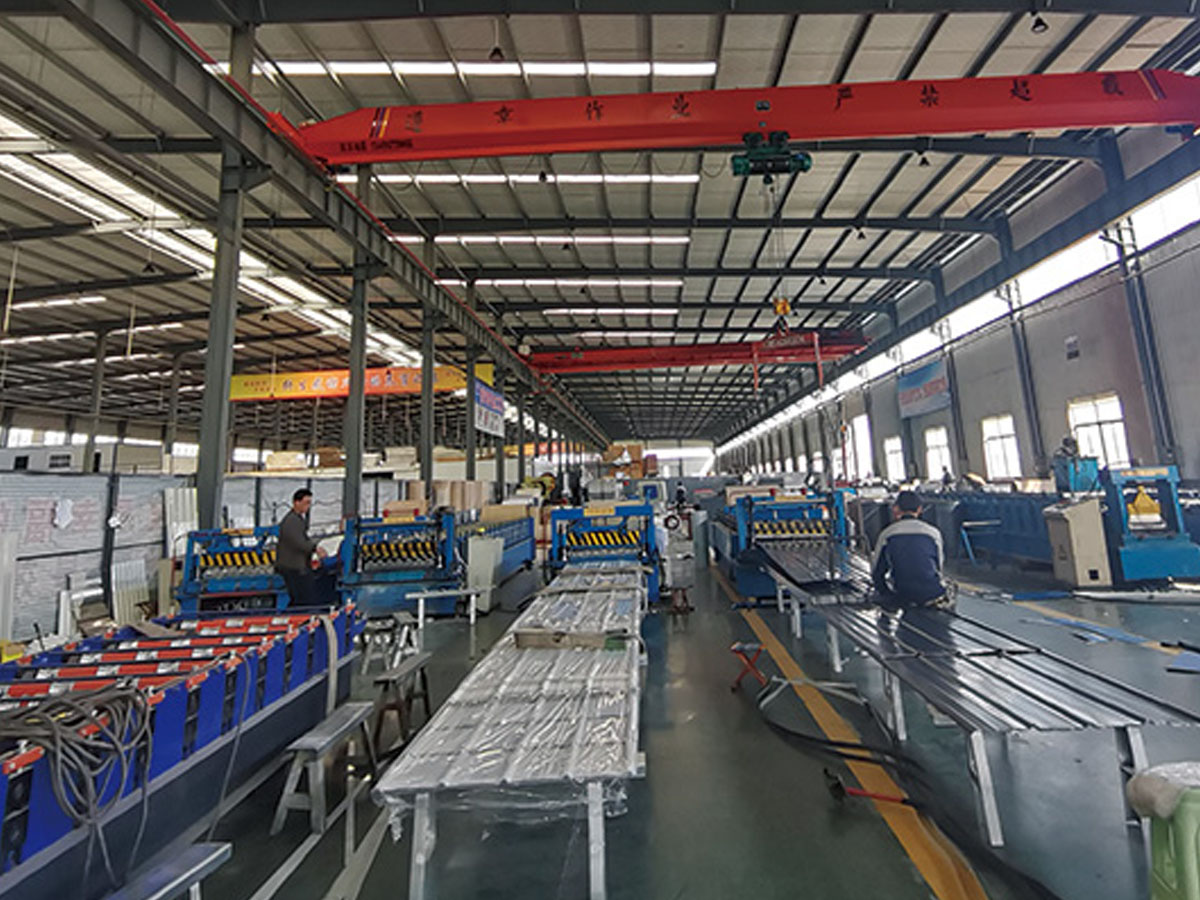 Wanzhi galvanized roof sheet production site