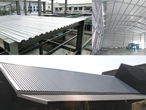 Galvanized Steel Roof Sheet Application