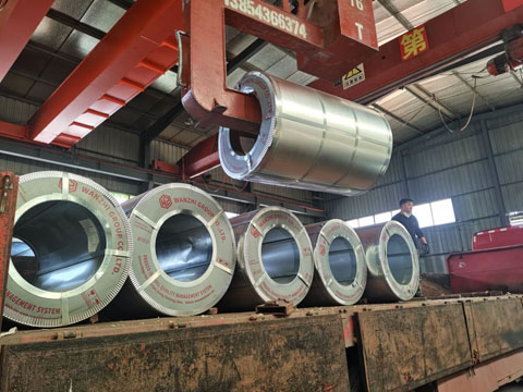 Galvanized steel coil transport packaging