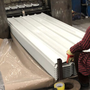 white metal roofing sheets