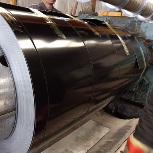 Black color coated steel strip