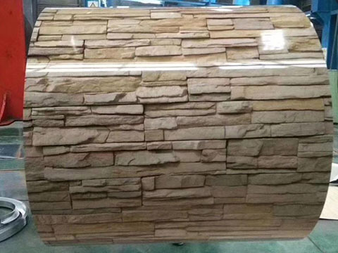 Brick grain color coated steel