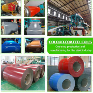 Color-coated coils