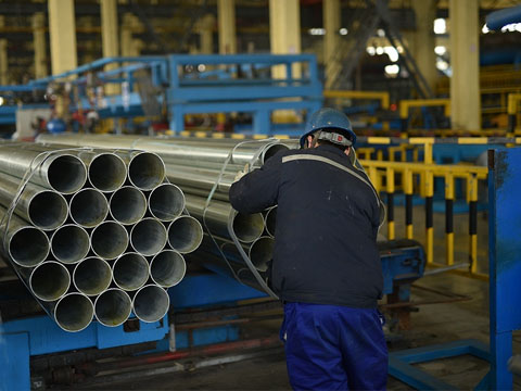 Galvanized steel pipe finished products