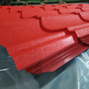 Laminated pearlescent film roofing sheets
