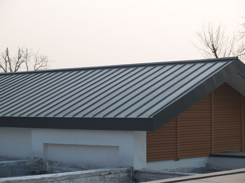 Steel roof