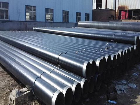 Black painted steel pipe