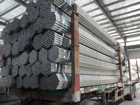 Galvanized round pipe completed