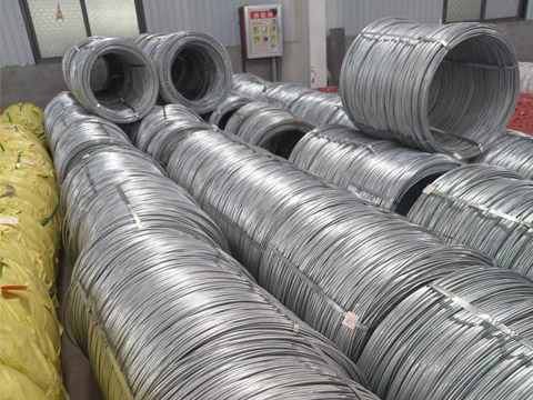 Galvanized steel wire ready