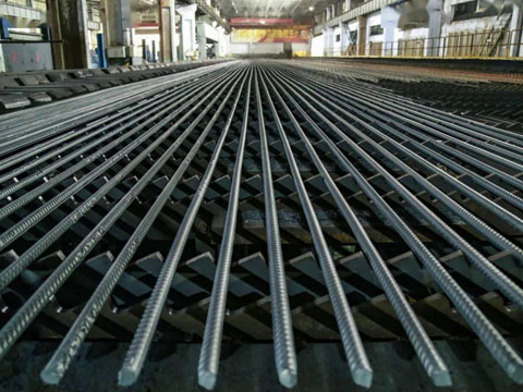 Hot rolled rebar production