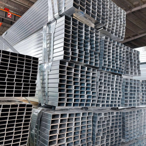 Galvanized rectangular tubes