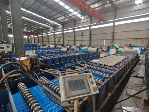 Roof sheet production equipment