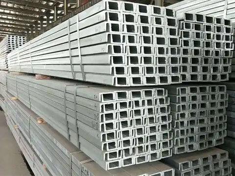 Galvanized channel steel stock