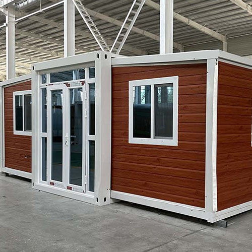 Wood grain container house