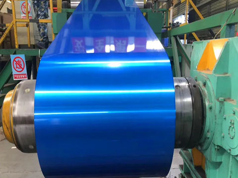 Blue PVDF color coated aluminum coil