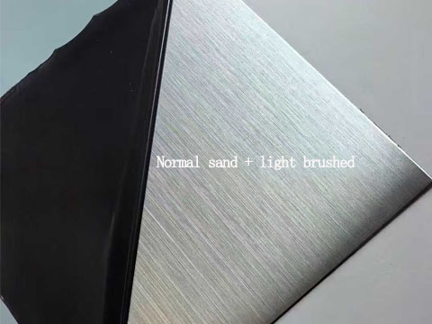 Normal sand + light brushed