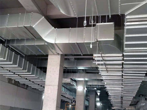 Galvanized ventilation duct