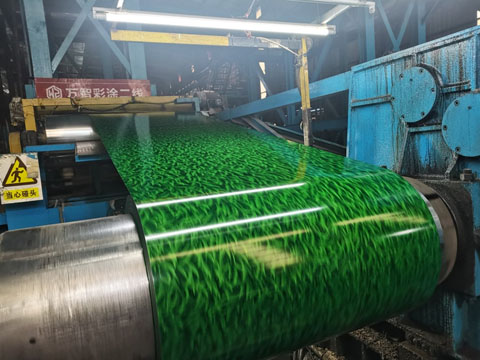 Small grass pattern metal coil