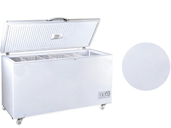 White PCM steel is used in freezers
