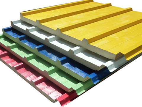 Different color steel sandwich panels