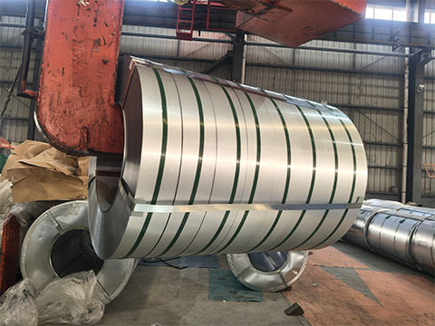 GL steel strip ready for loading