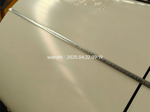 Steel strip width measurement