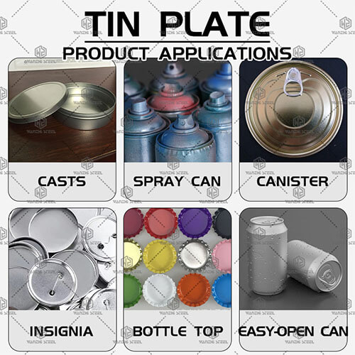 Tin-plated steel applications
