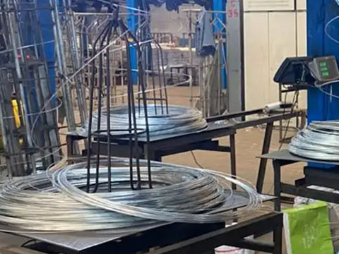 Galvanized wire production completed