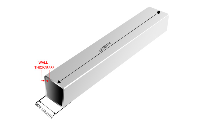 Metal square steel pipe