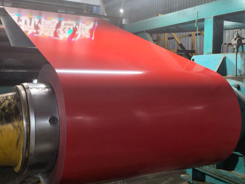 RAL3020 PPGL coil in production