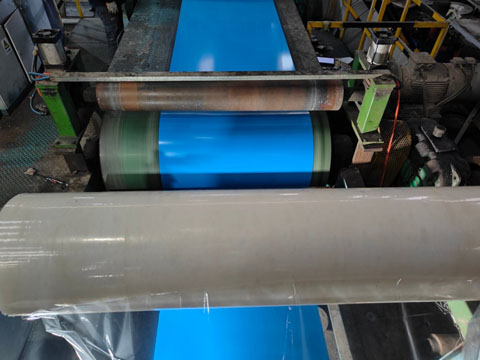 ppgi coil is being coated with thin film