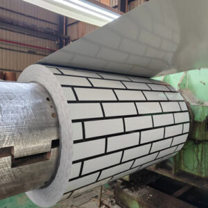 Brick pattern colored steel coil