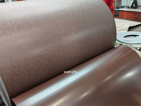 Dark brown wrinkle pre-painted steel coil