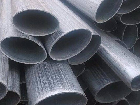 Galvanized oval tube details