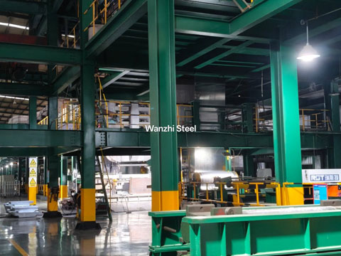 Galvanized steel production workshop
