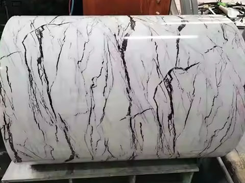 Imitation white stone color steel coil