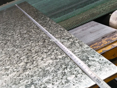 Gi sheet width measurement