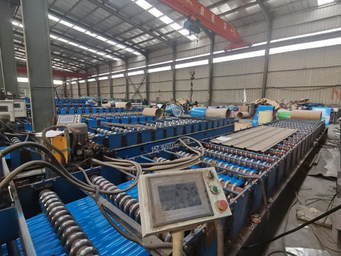 Roofing sheet production equipment