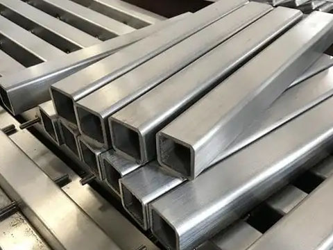 Square tubes of different specifications