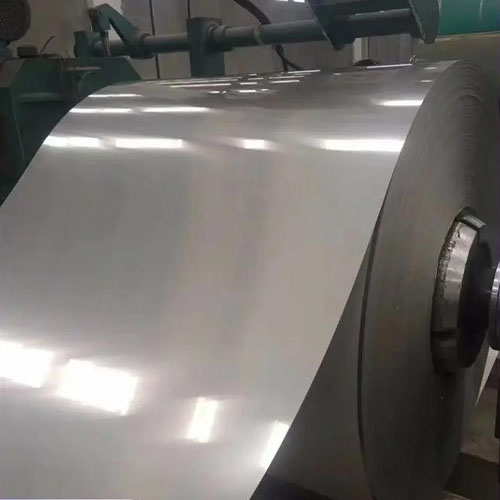 Stainless steel coil covered with brushed film