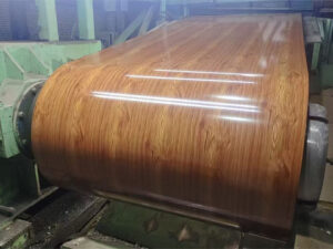 In the production of wood grain steel for customers