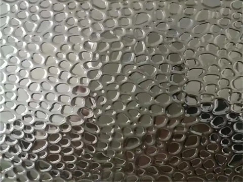 Pebble texture aluminum coil