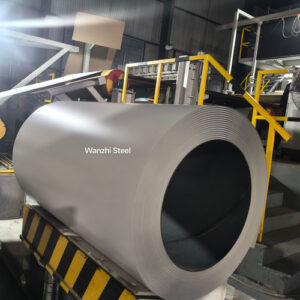 Powder-coated steel coils
