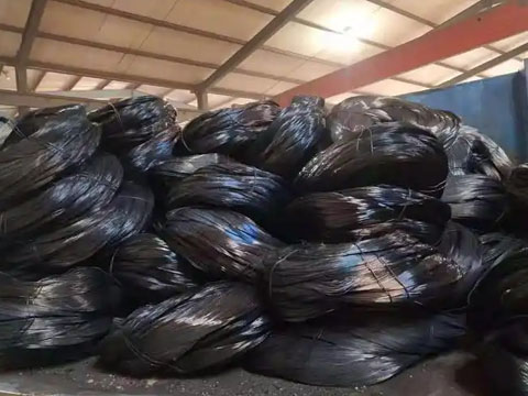 Produced black annealed wire