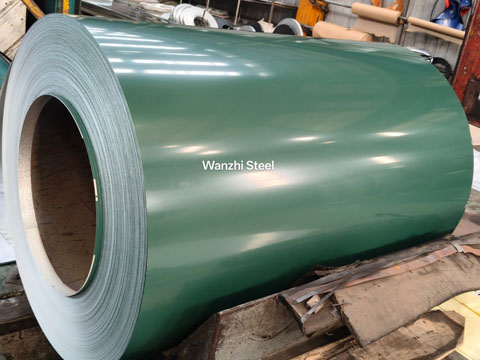 RAL 6028 ppgi coil production completed